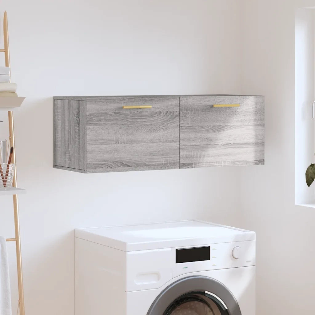 Armadietto a Muro | Mobile a Parete Grigio Sonoma 100x36,5x35 cm Legno Multistrato