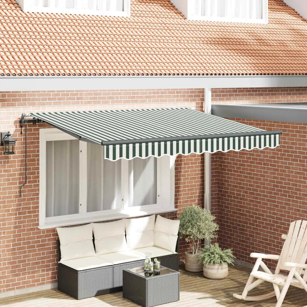 Tenda Retrattile Verde 250 x 200 cm Tessuto 3329474