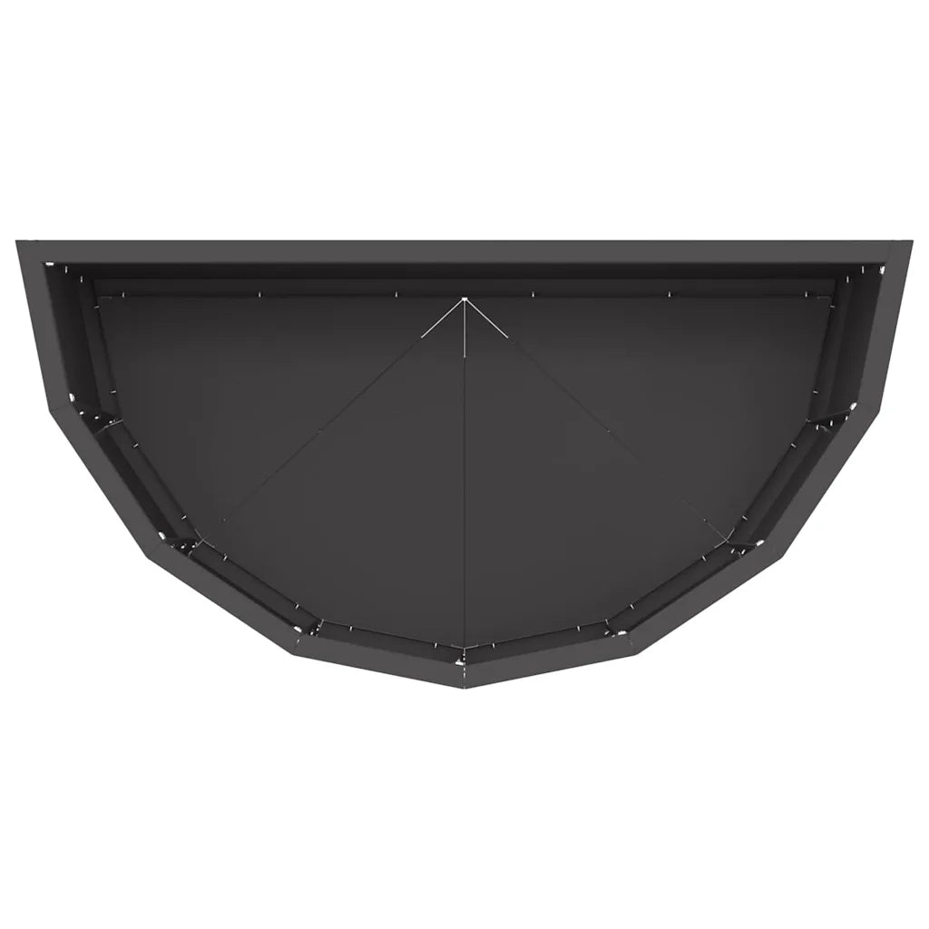 Fioriera Nero 60 x 30 x 35 cm Acciaio 883696