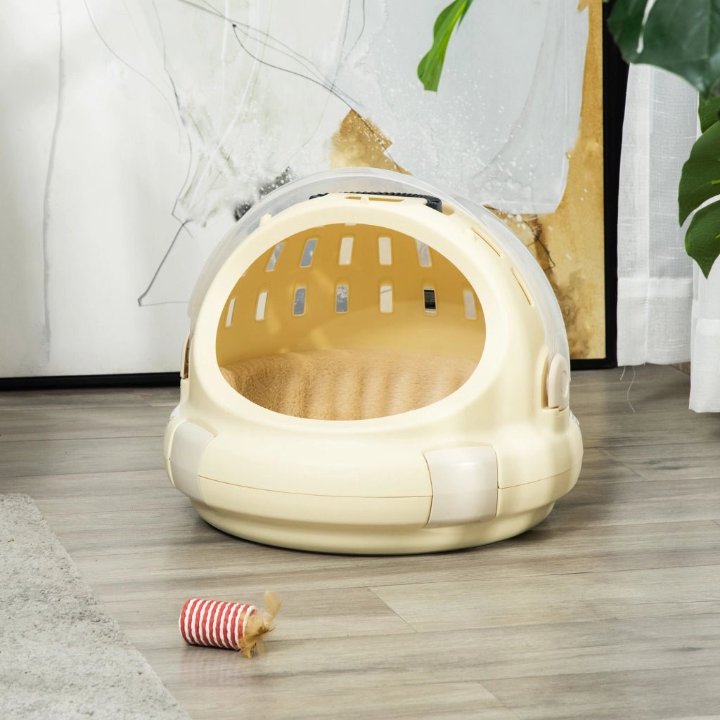 Casetta Trasporto per Gatti ¨C Zephmum ¨C Beige 41x41x35 cm