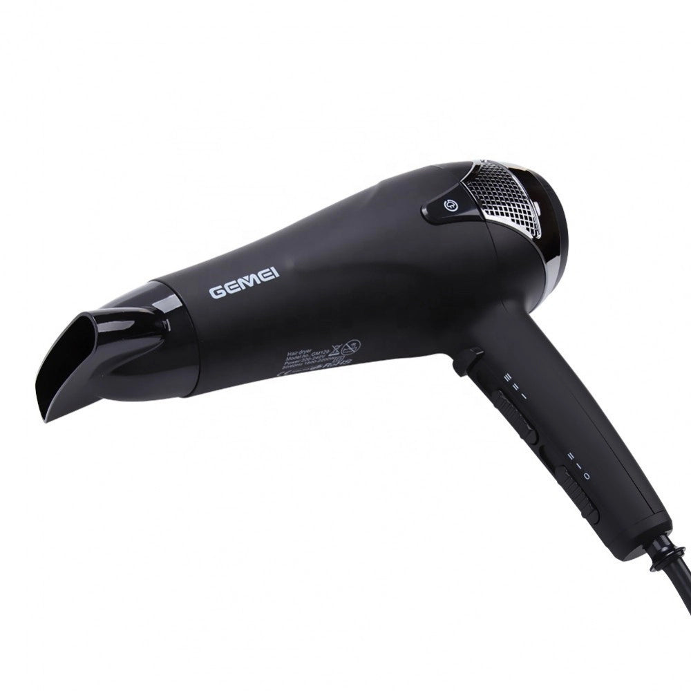 Trade Shop - Asciugacapelli Professionale Phon Corda Retrattile 1800-2200w 2 Velocità Gm-129 -
