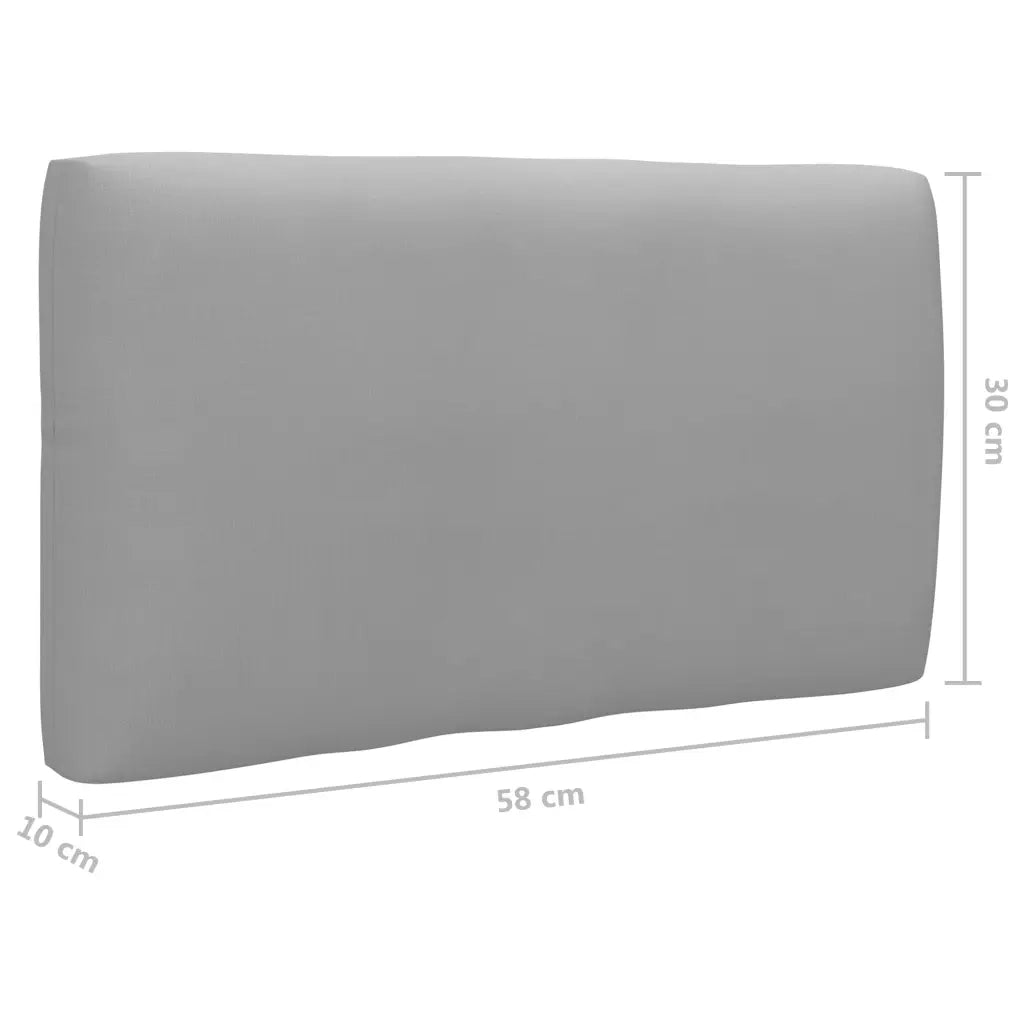 Set Divani in Pallet con Cuscini 4 pz in Pino Impregnato Grigio 3066771