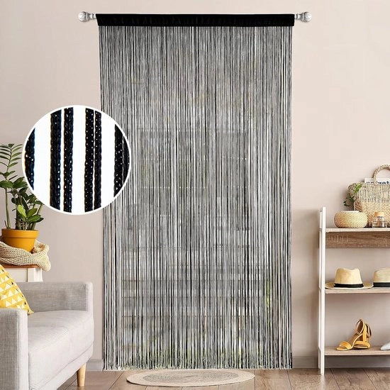 Tende di protezione dagli insetti per balconi divano di rete nera 90 x 200 cm