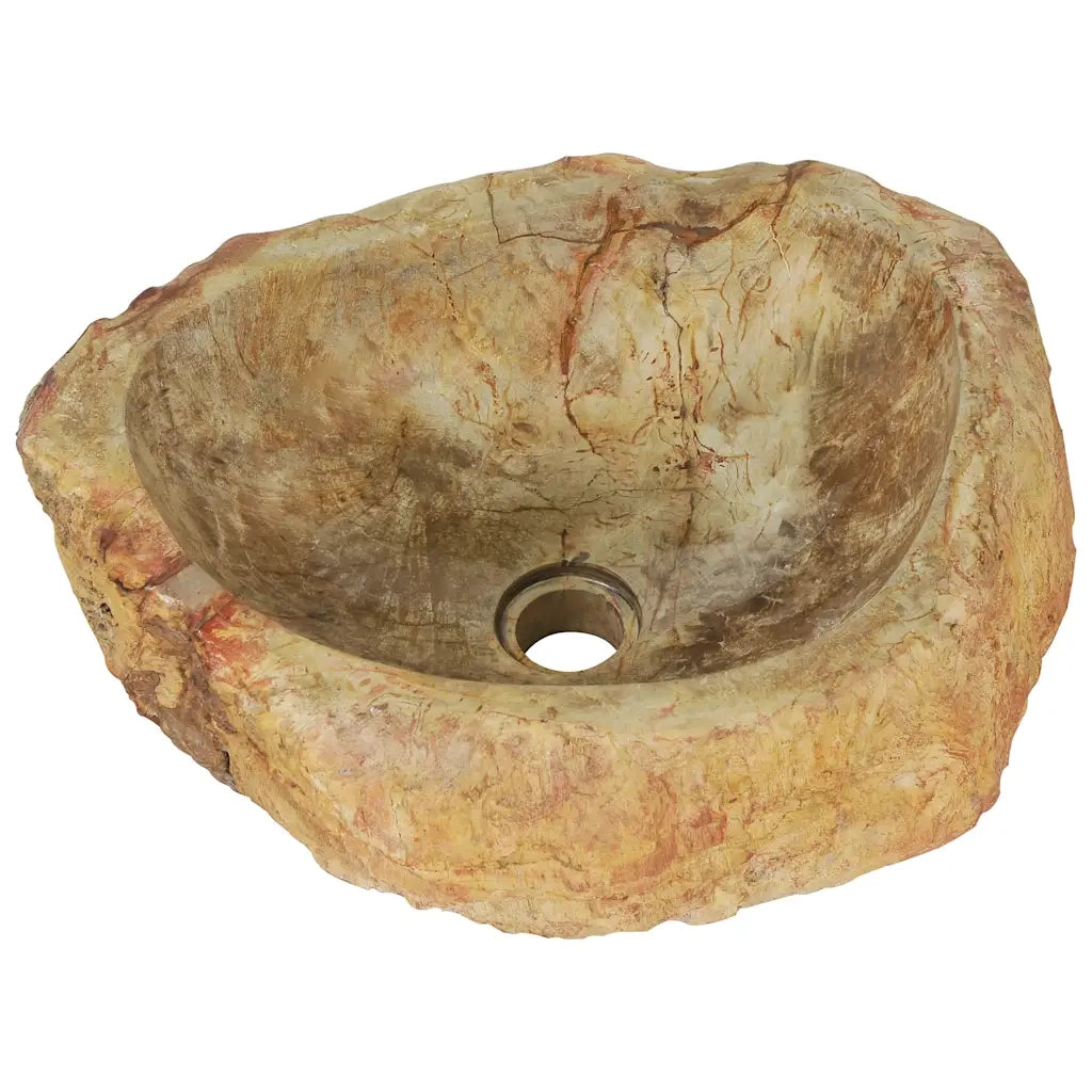 Lavandino 45x35x15 cm in Pietra Fossile Crema CFW9701395