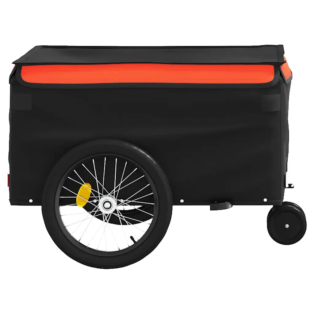 Rimorchio da Bici Nero e Arancione 30 kg in Ferro CFW6722675