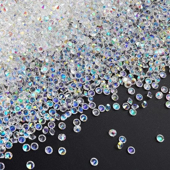 Decorazione con diamanti in acrillo 4mm per decorazione di tavola, vaso, festa di compleanno e matrimoni - 10000 pezzi