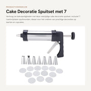 Set di Sfogliatelle - 7 Bocchette in Acciaio Inossidabile - Decorazione per Torte - Per Hobby Pasticcieri/Professionisti - Migliora le Tue Abilità Decorative - Set di Sfogliatelle