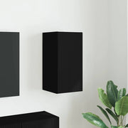 Mobile TV da parete-Mobile TV a Muro-Credenza TV Nero 30 x 31 x 60 cm Legno multistrato