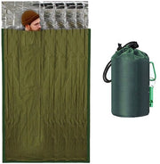 Sacco da campeggio pieghevole e trasportabile 210x124cm - Kit di pronto soccorso portatile - Sacchetto di isolamento multifunzionale per escursioni e campeggio - Conserva il calore - Impermeabile, resistente al vento, adatto per campeggio e escursioni