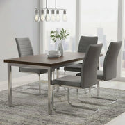 Quintano, set di Sedie 4 Sedie, Grigio
