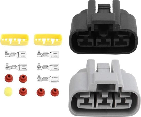 Coprimozzi batteria 192681 192682 - Stivali per batterie marine - Nero Rosso - Positivo Negativo - Imbarcazione - 52x27mm