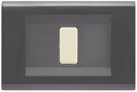 Placca Click 1F Grigio Scuro FEB 2581/GS