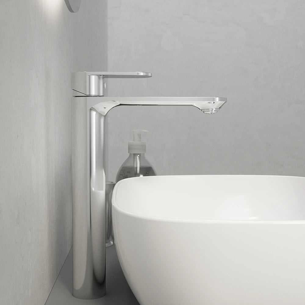 Set miscelatori: lavabo alto bidet senza scarico ed esterno doccia cromato | Kerry