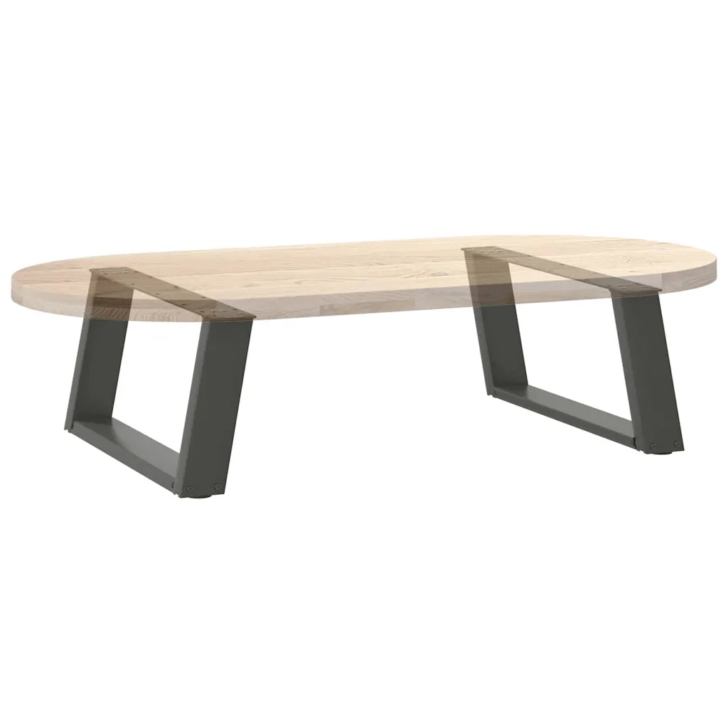 Gambe per Tavolino da Caffè a Forma di U 2 pz Antracite 60x(30-31) cm Acciaio 4012750