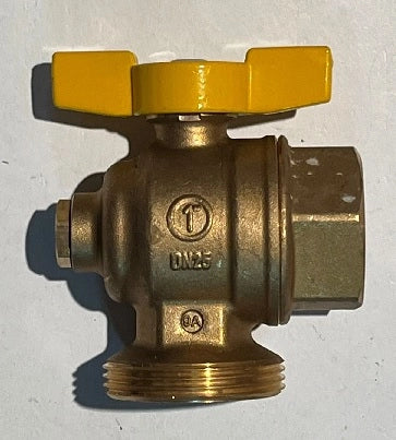 VALV SFERA SQ.1F-RPX11/2M ATT.CAL.F.GIALLA - GIACOMINI