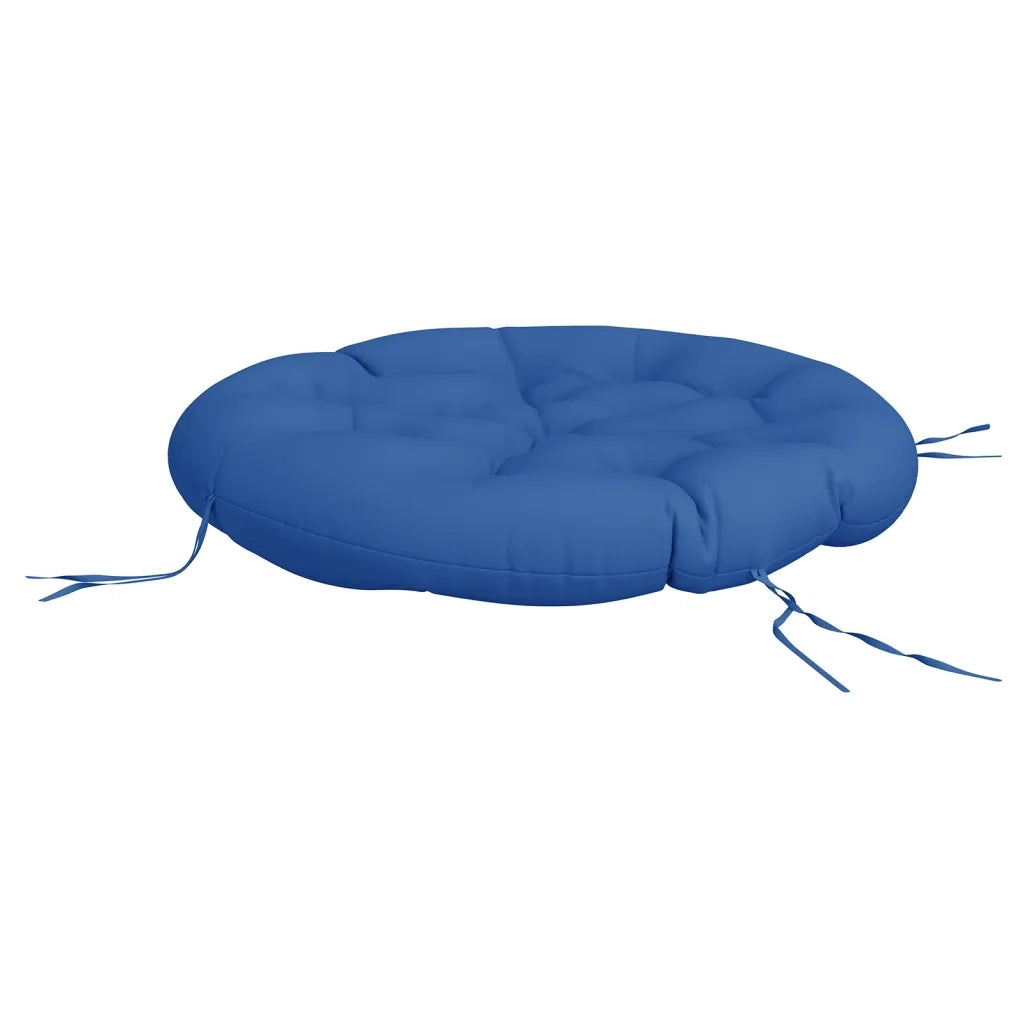 Cuscino Rotondo Blu Reale Ø 100x11 cm in Tessuto Oxford 361972