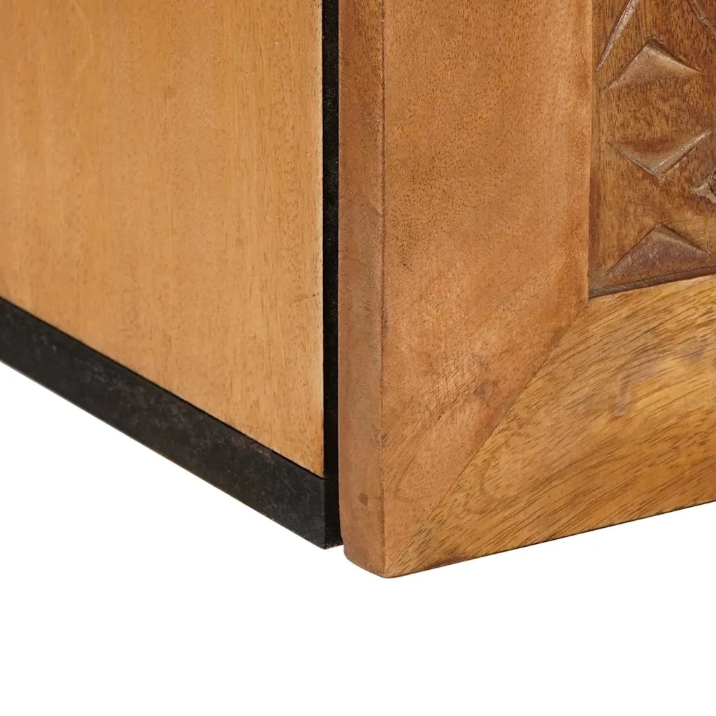 vidaXL Mobile da Bagno con porta Marrone chiaro 38 x 33.5 x 160 cm
