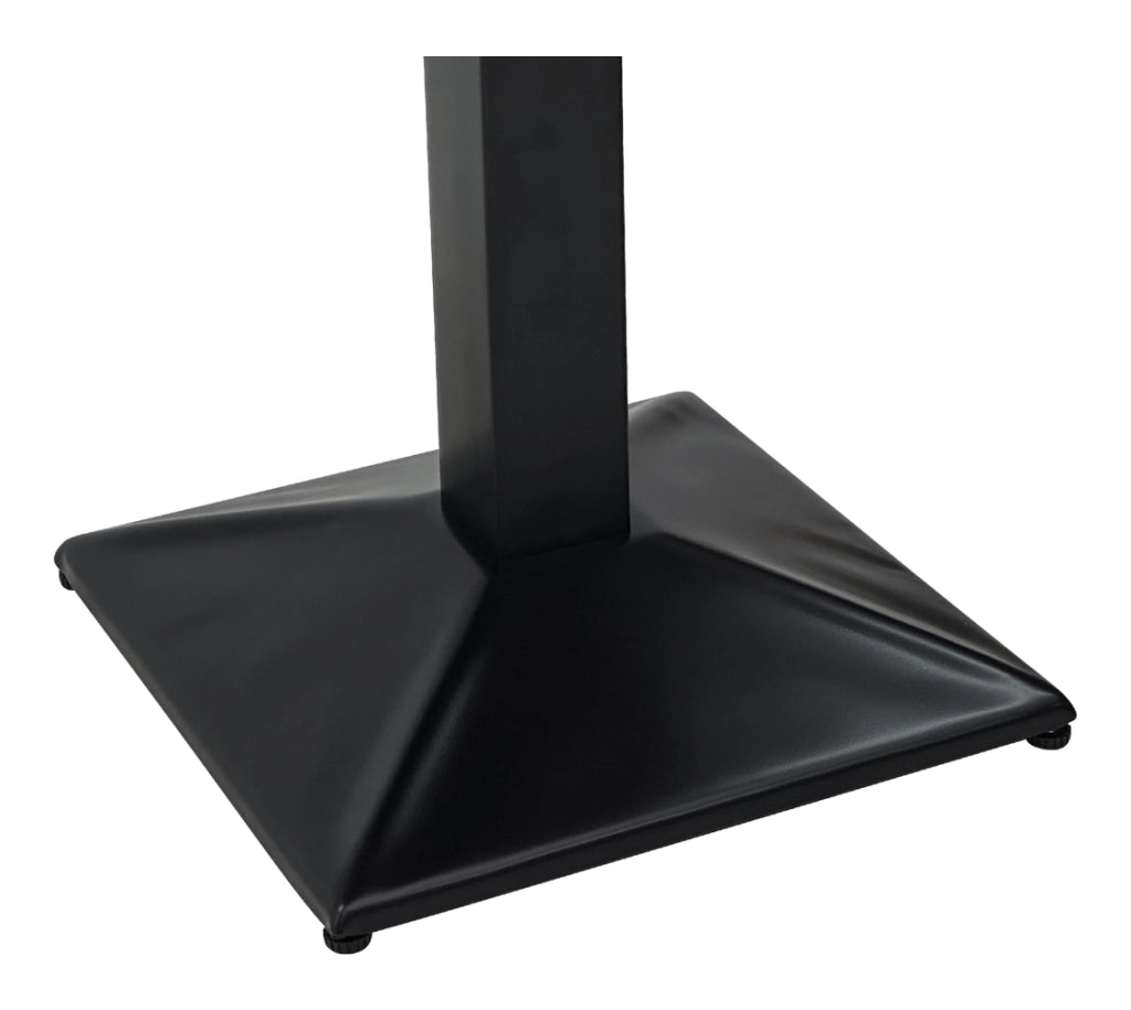 Tavolo da pranzo quadrato 70x70 con top in legno naturale mod. Clint - TQ10CLTN