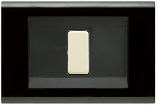 Placca Click 1F Nero FEB 2581/N