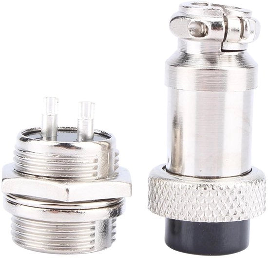Connettore a 2 pin a vite tipo schroef per applicazioni elettriche Gx16