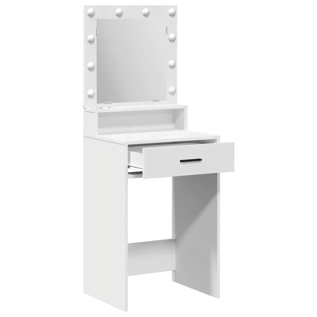 Toeletta | Tavolo da Trucco Bianco 50 x 41 x 135 cm Legno multistrato
