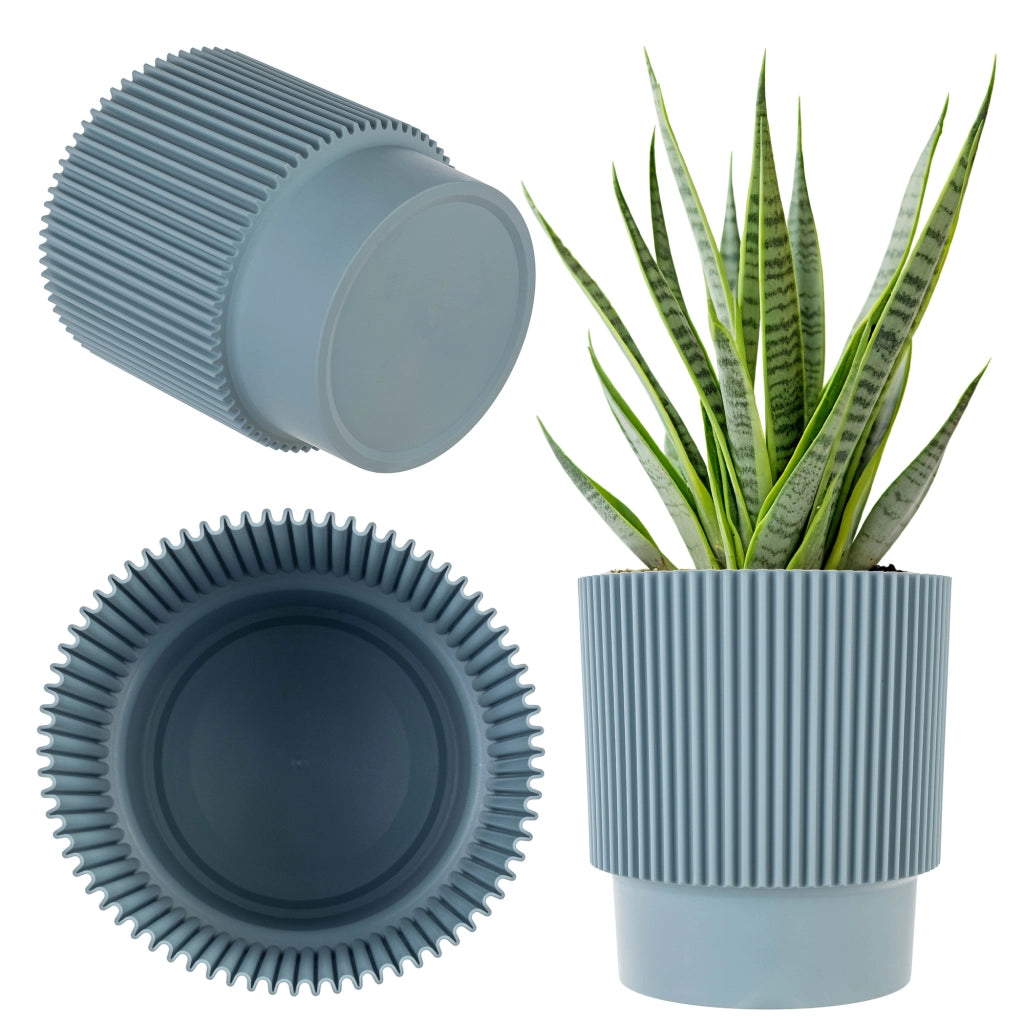 Vaso da fiori KADAX 17 cm, copertura per piante, vaso da fiori in plastica verde