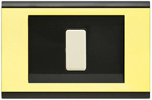 Placca Click 1F Nero e Oro FEB 2581/NOR