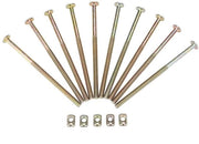 Viti per mobili da 10 pezzi - 120mm lunghezza - 6mm diametro del filo - acciaio inossidabile - viti con viti - alta qualità - viti per mobili