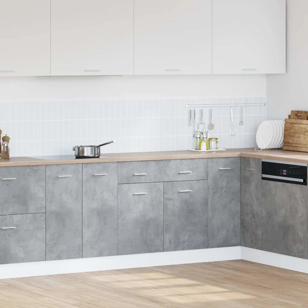 Armadio Inferiore Cassetto Â“LyonÂ” Grigio Cemento 80x46x81,5