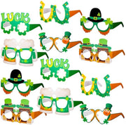 Bracciali da Occhiali da Festa 12 pezzi - St. Patrick's Day - Occhiali da Festa - Accessori Fotografici - Cappello Verde - Decorazioni di Buona Fortuna