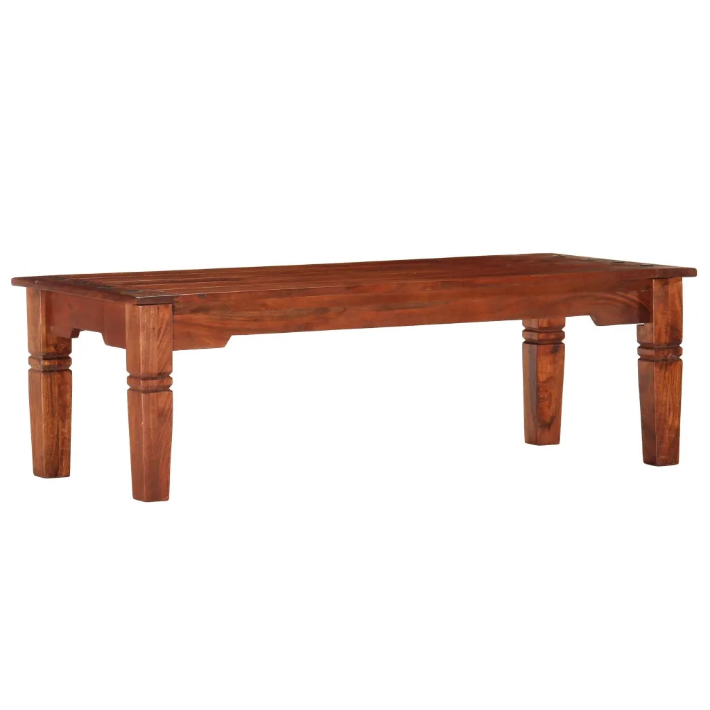 vidaXL Tavolino da Salotto 110x50x35 cm in Legno Massello di Acacia