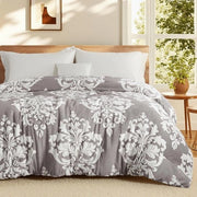 Matrimoniale 2 in 1 - Materasso soffice - Caldo - Dilettevole sonno - Design reversibile - 220x240 cm - Grigio