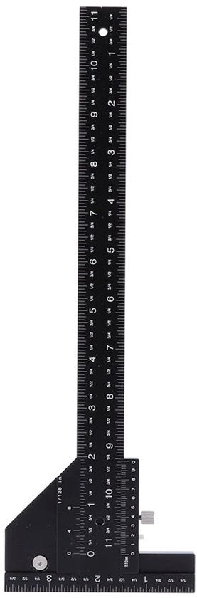 Livello a T 30 cm - Lega di alluminio - Portatile - Precisione - Meccanismo di blocco - Materiale di alta qualità - Righello