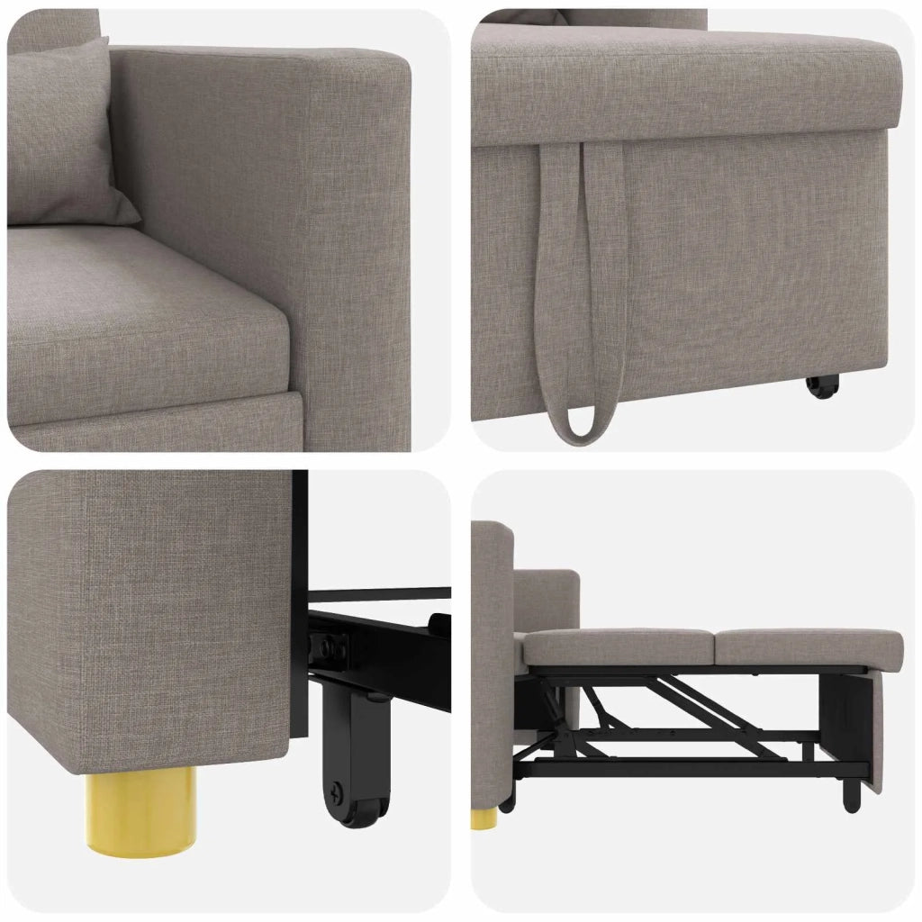 Divano letto | Sof¨¤ letto | Letto singolo estraibile singolo Talpa 90 x 165 x 87 cm Tessuto