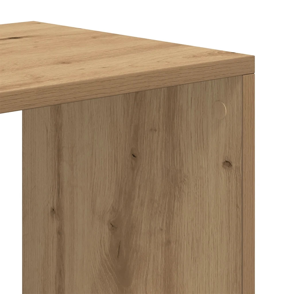 Libreria-Scaffale per Libri-Mobile di Stoccaggio Rovere Artigianale 66x31x112 cm Legno Multistrato