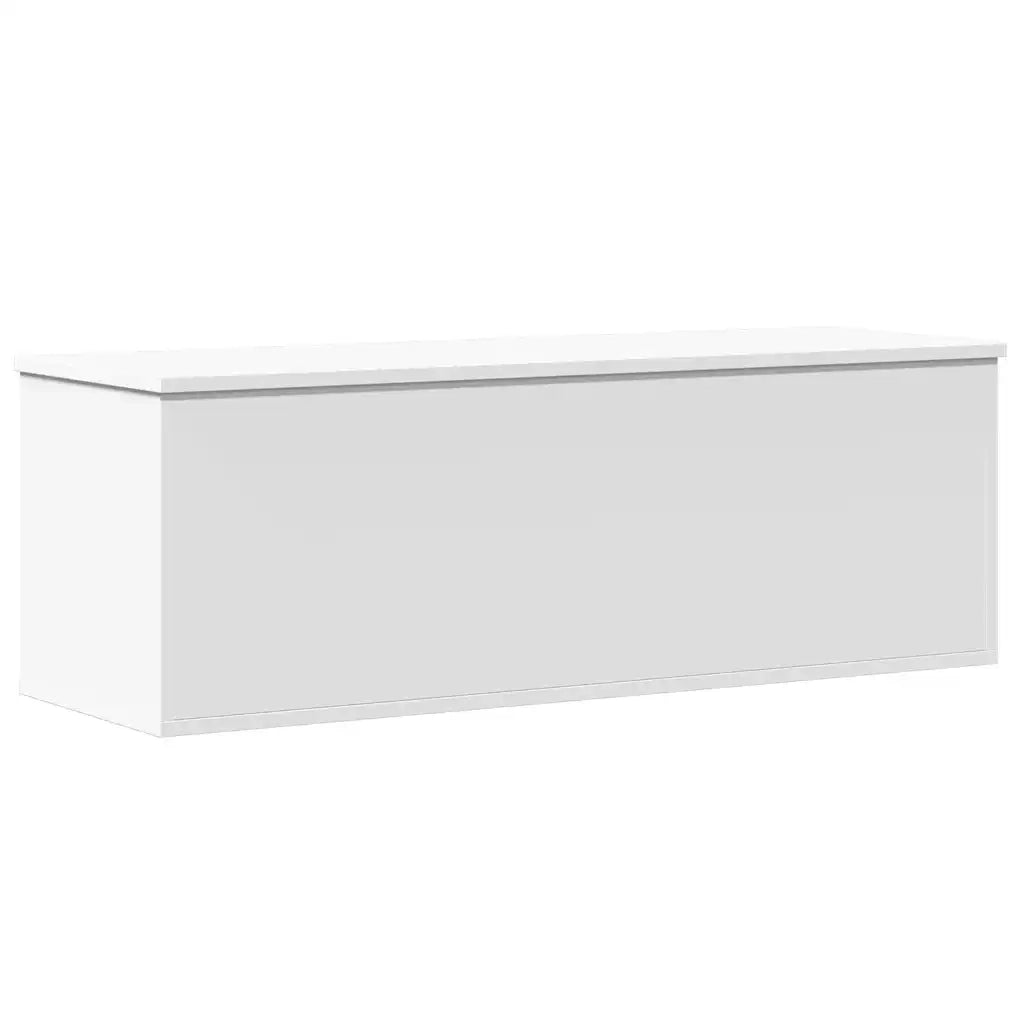 Contenitore Portaoggetti Bianco 102x35x35 cm in Truciolato 840688