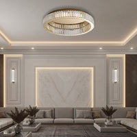 Lampadario A Soffitto In Cristallo App1721-c 50 Cm Oro