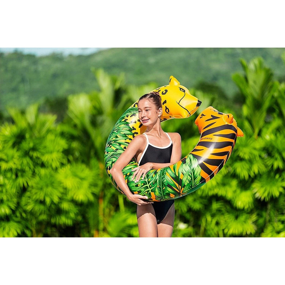 Trade Shop - Salvagente Aperto Fashion Jungle Dream 119cm Estate Spiaggia Lago Piscina 36360 -