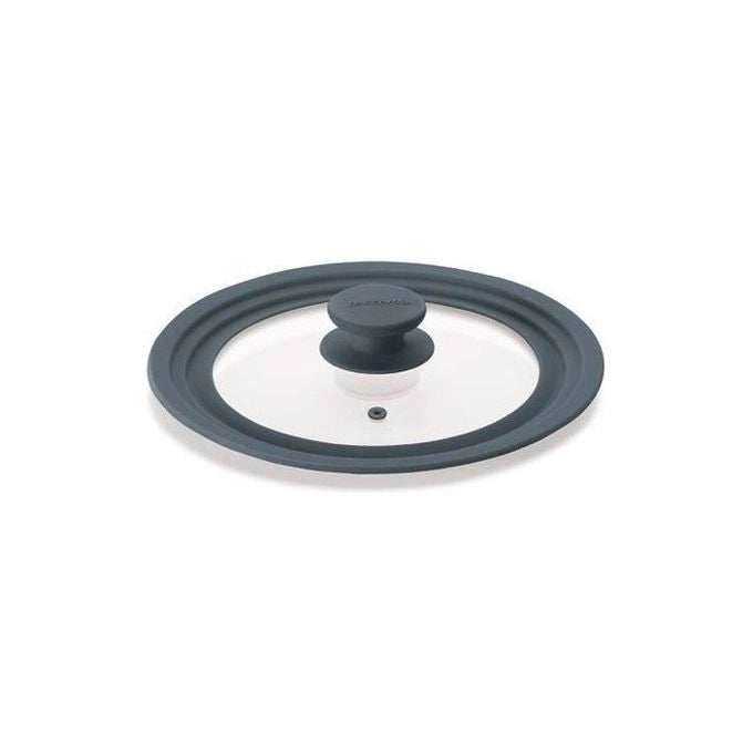 Tescoma 619121 coperchio per pentola Rotondo Grigio, Trasparente