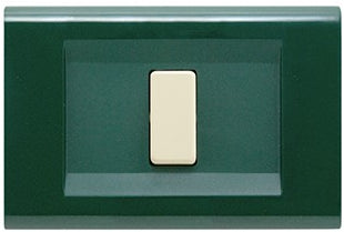Placca Click 1F Verde Scozia 2581/VS