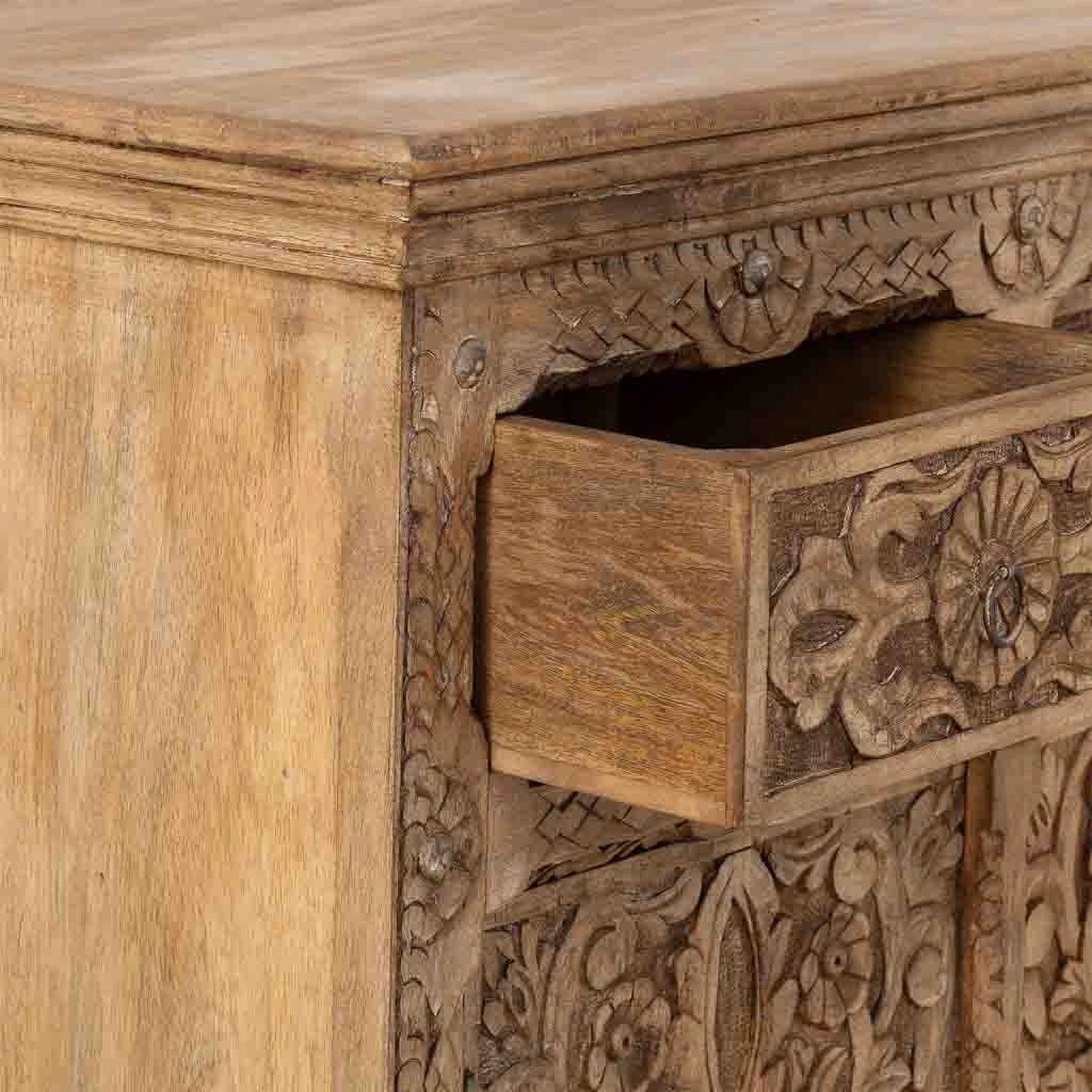 Aparador de madera marrón 90x40x90