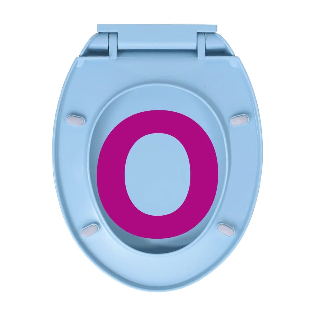 Sedile WC ovale blu con chiusura ammortizzata 02_0002923