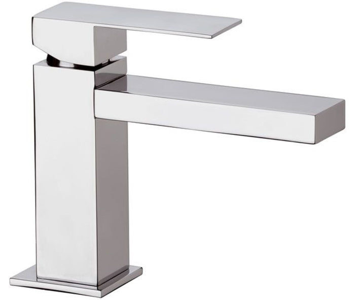 Miscelatore in ottone cromato design quadro serie skyline