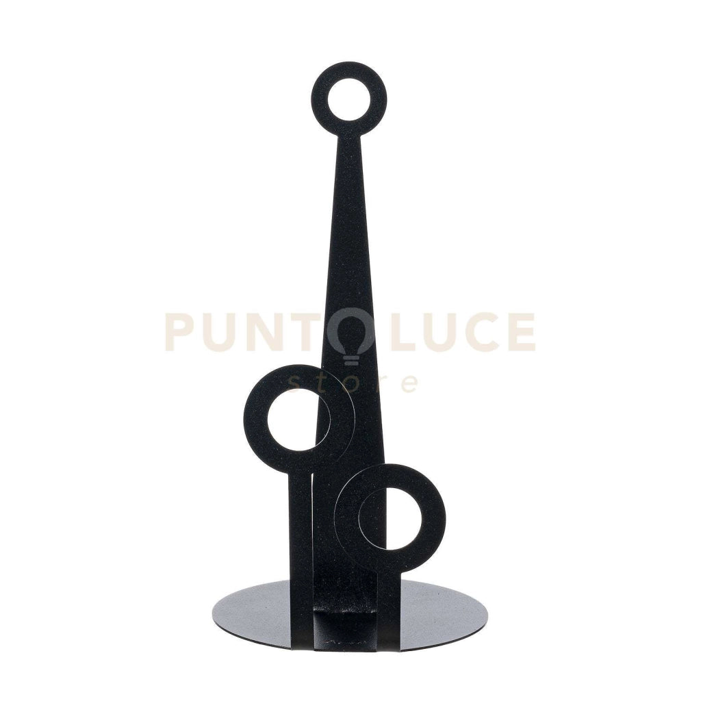 Porta rotoli da cucina Bollicine Nero