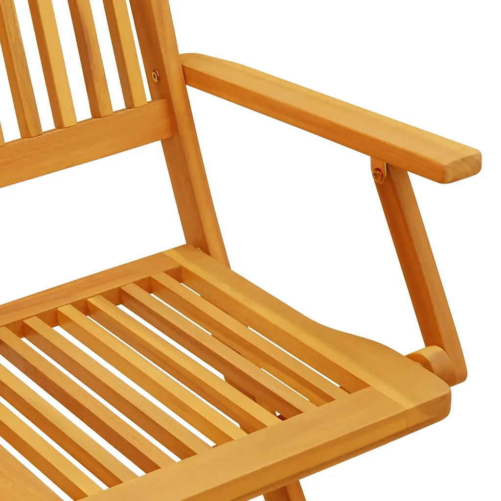 Set BistrÃ² Pieghevole 3pz in Legno Massello di Acacia