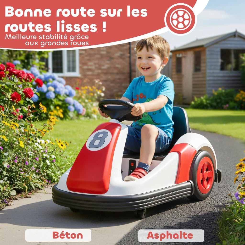 Auto tampone elettrica per bambini ¨C zephmum ¨C 6V, 360¡ã, doppio motore