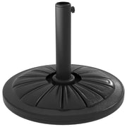 Base per Ombrellone Rotonda ?43cm da 13kg in Cemento per Pali da 32/38/48mm, Nero