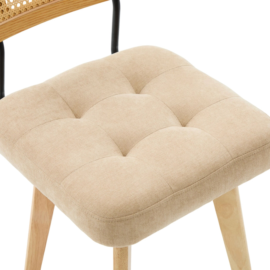 SEDIA Girevole 360° 43x50x77 cm in Chenille Khaki