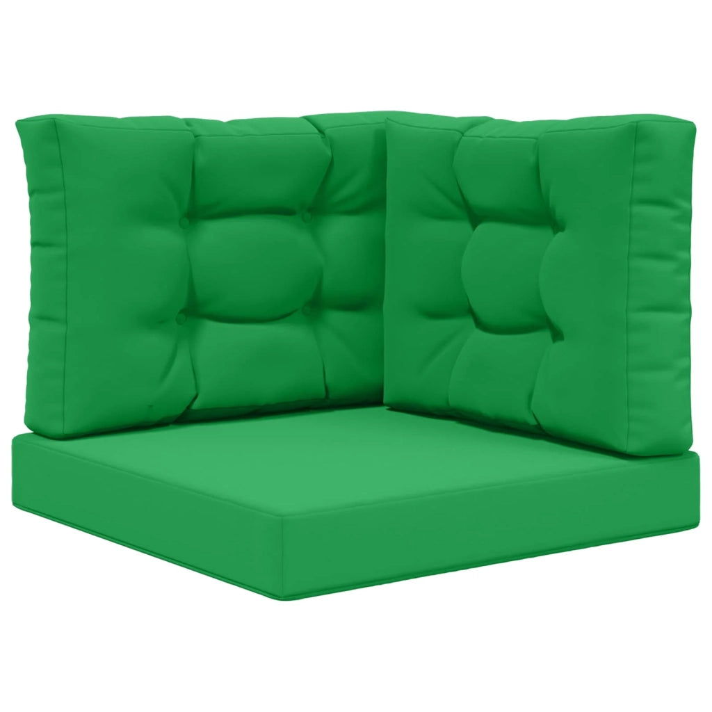 Cuscino per divano da esterno 3 pz | Cuscini per sedie Verde Poliestere