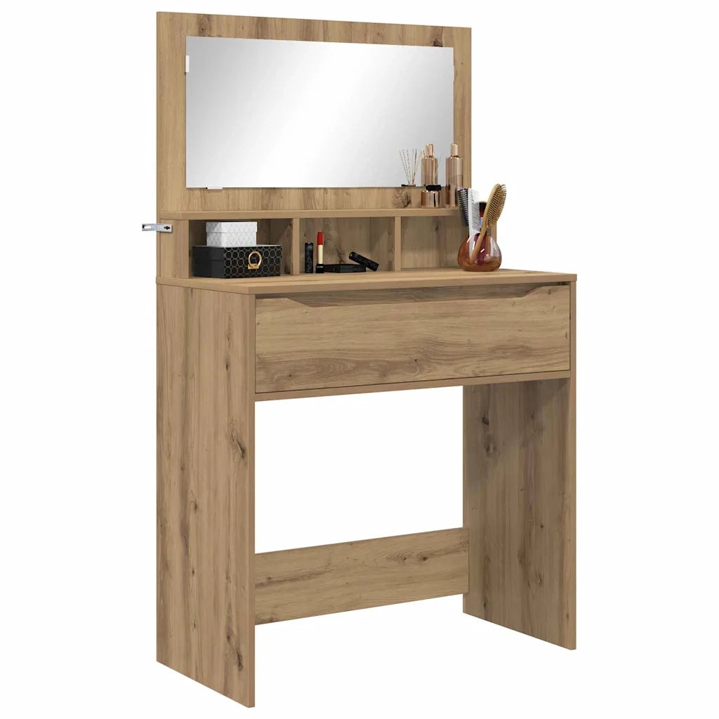 Tavoli da Trucco per Camera da Letto Rovere artigianale 888986